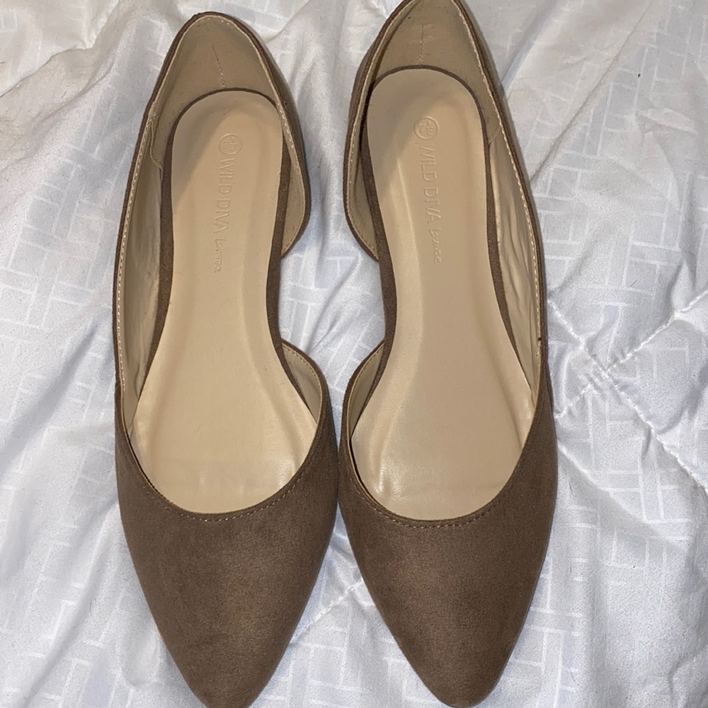 Wild diva point toe flats